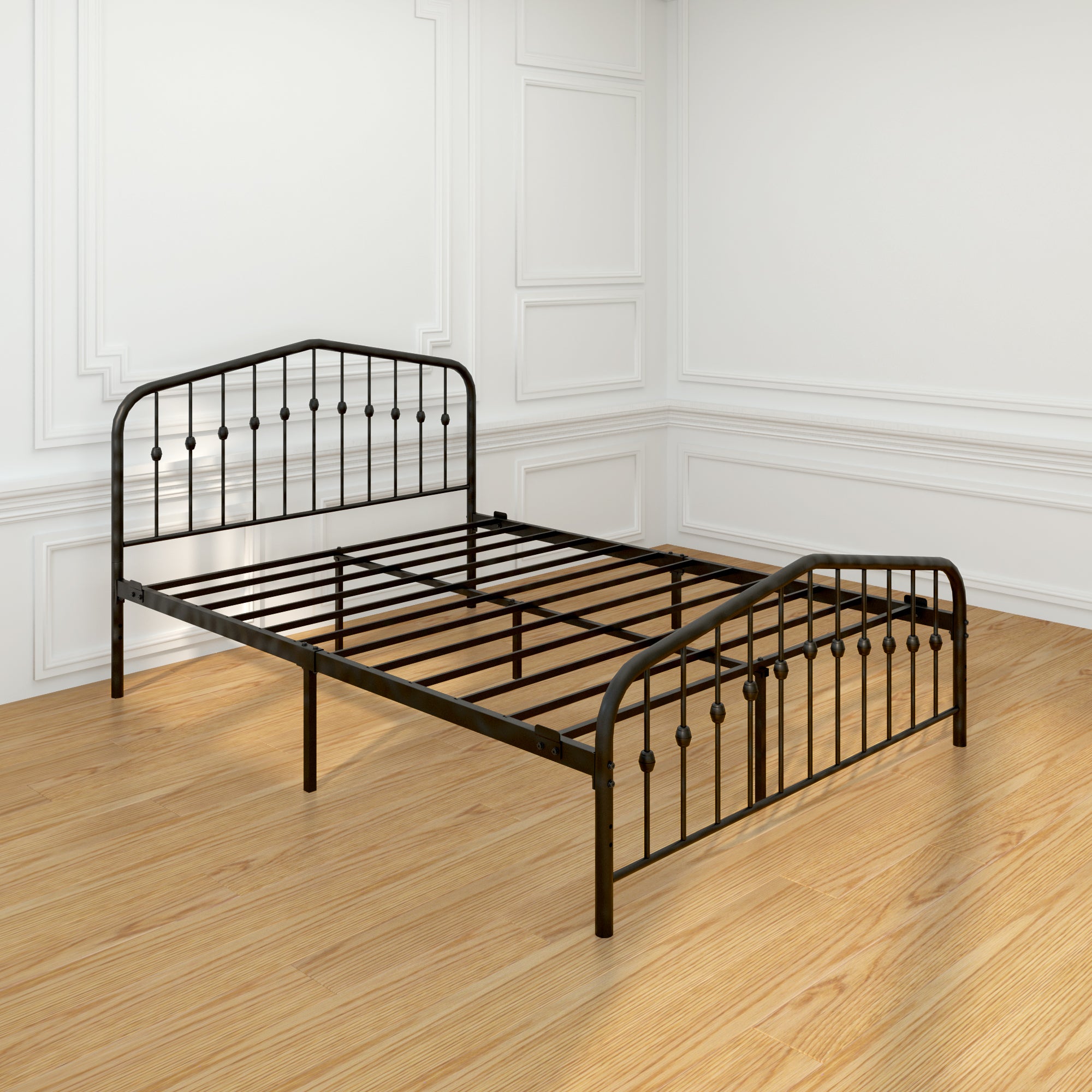 Washington Bed - Charcoal Grey - Ambee21