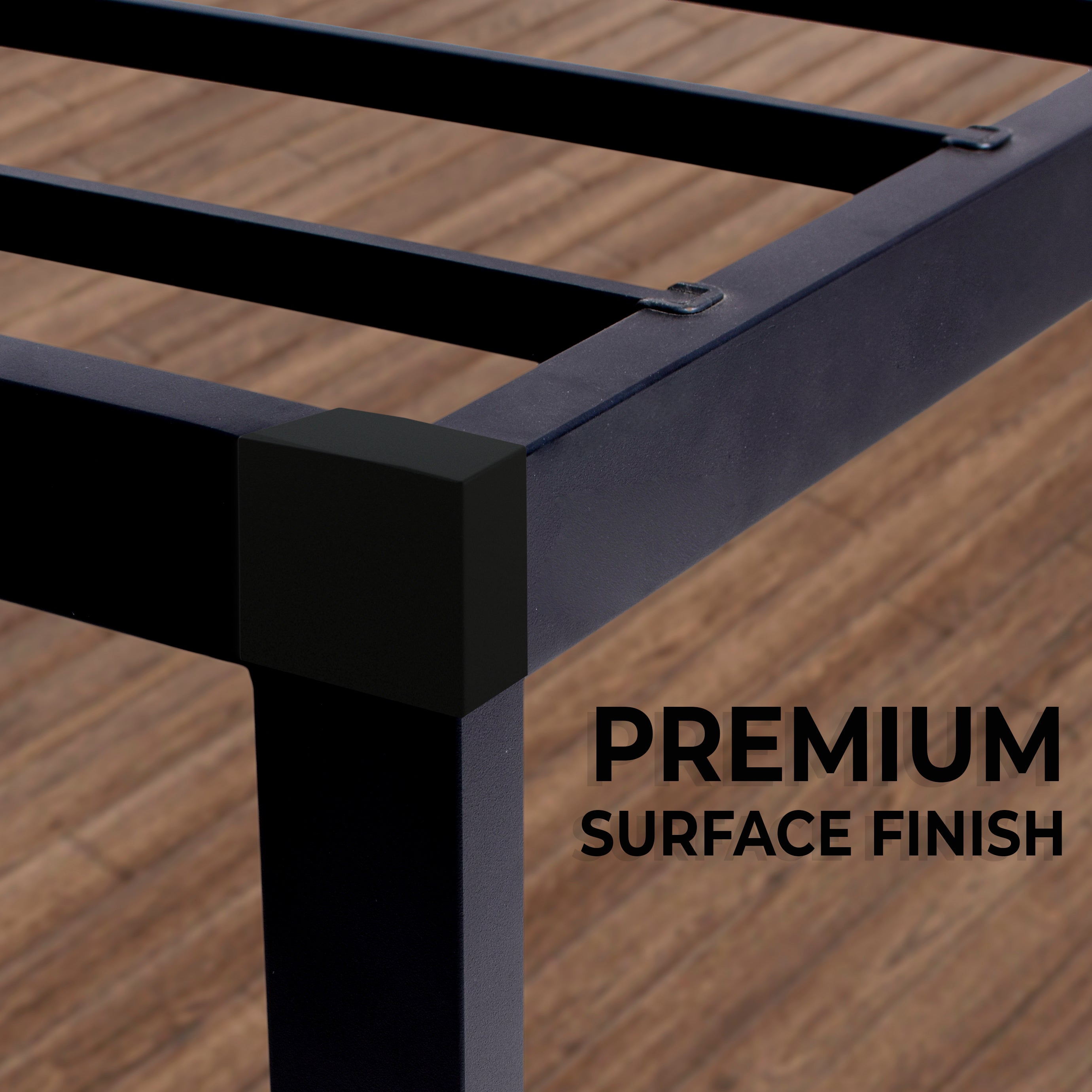Minimalist Bed Frame - Black - Castle Beds