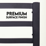 Modern Bed - Black, Metal Bed Frame - Ambee21