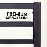 Modern Bed - Black, Metal Bed Frame - Ambee21