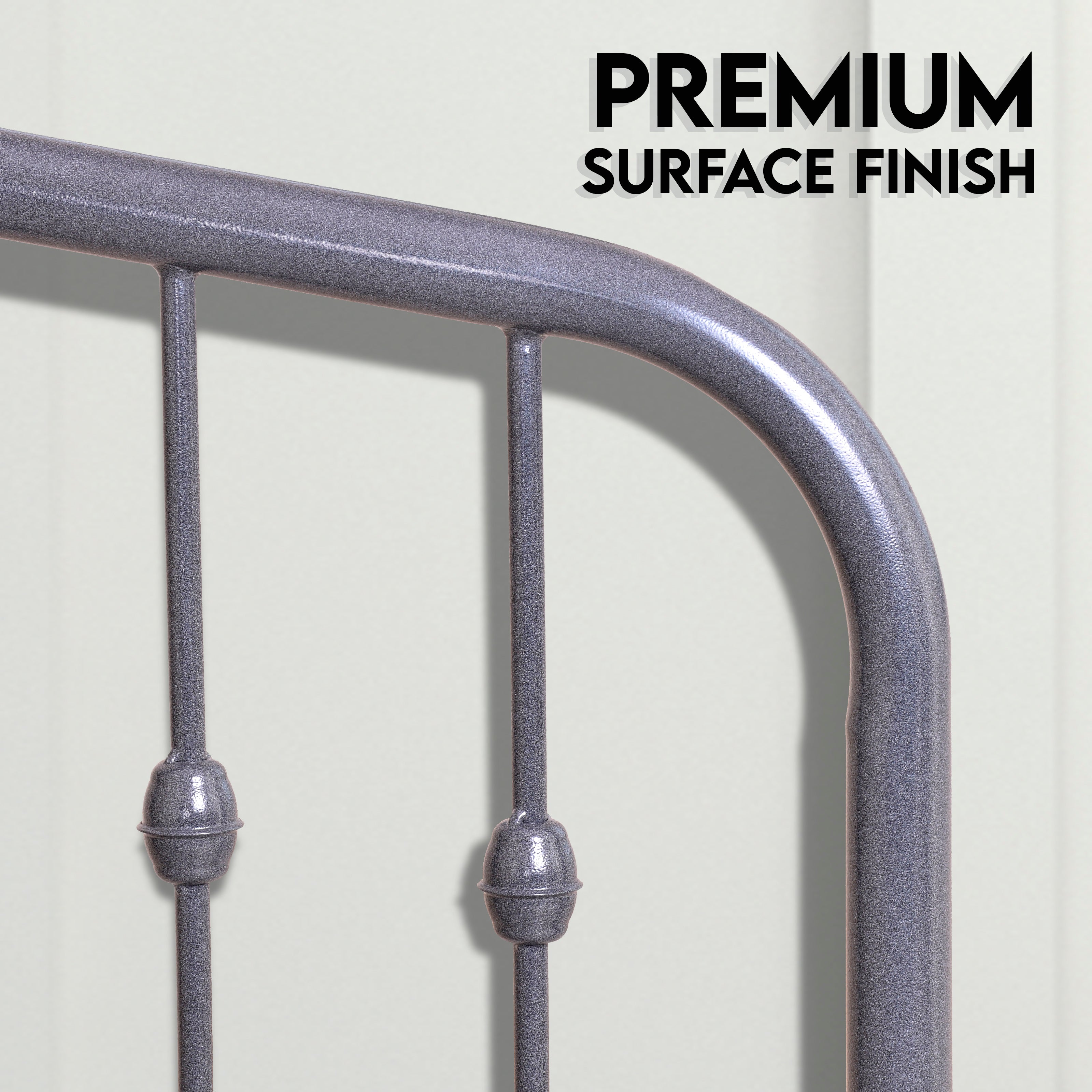 Washington Bed - Charcoal Grey - Ambee21