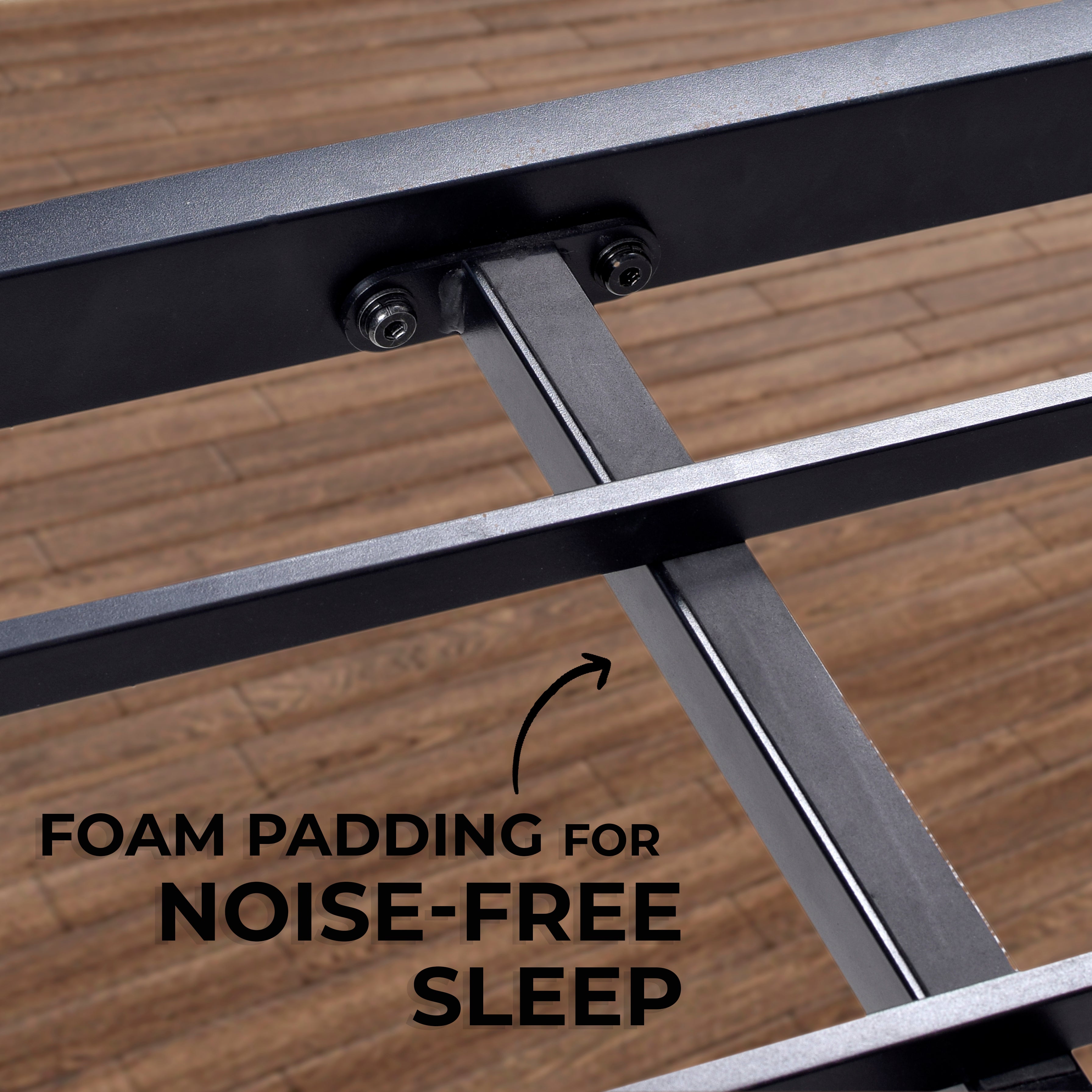 Minimalist Bed Frame - Black - Castle Beds