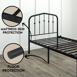 Washington Bed - Charcoal Grey - Ambee21