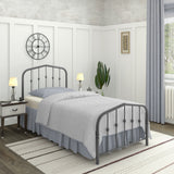 Washington Bed - Charcoal Grey - Ambee21