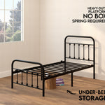 Vintage Bed Frame - Black - Ambee21