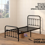 Vintage Bed Frame - Black - Ambee21