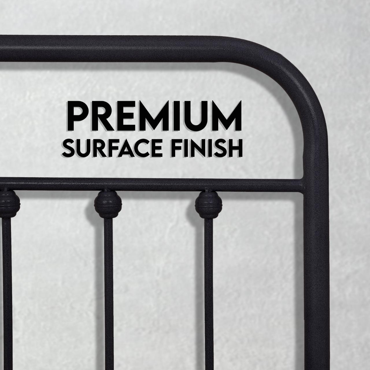 Vintage Bed Frame - Black - Ambee21