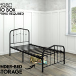 Washington Bed - Charcoal Grey - Ambee21