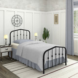 Washington Bed - Charcoal Grey - Ambee21