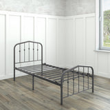 Washington Bed - Charcoal Grey - Ambee21