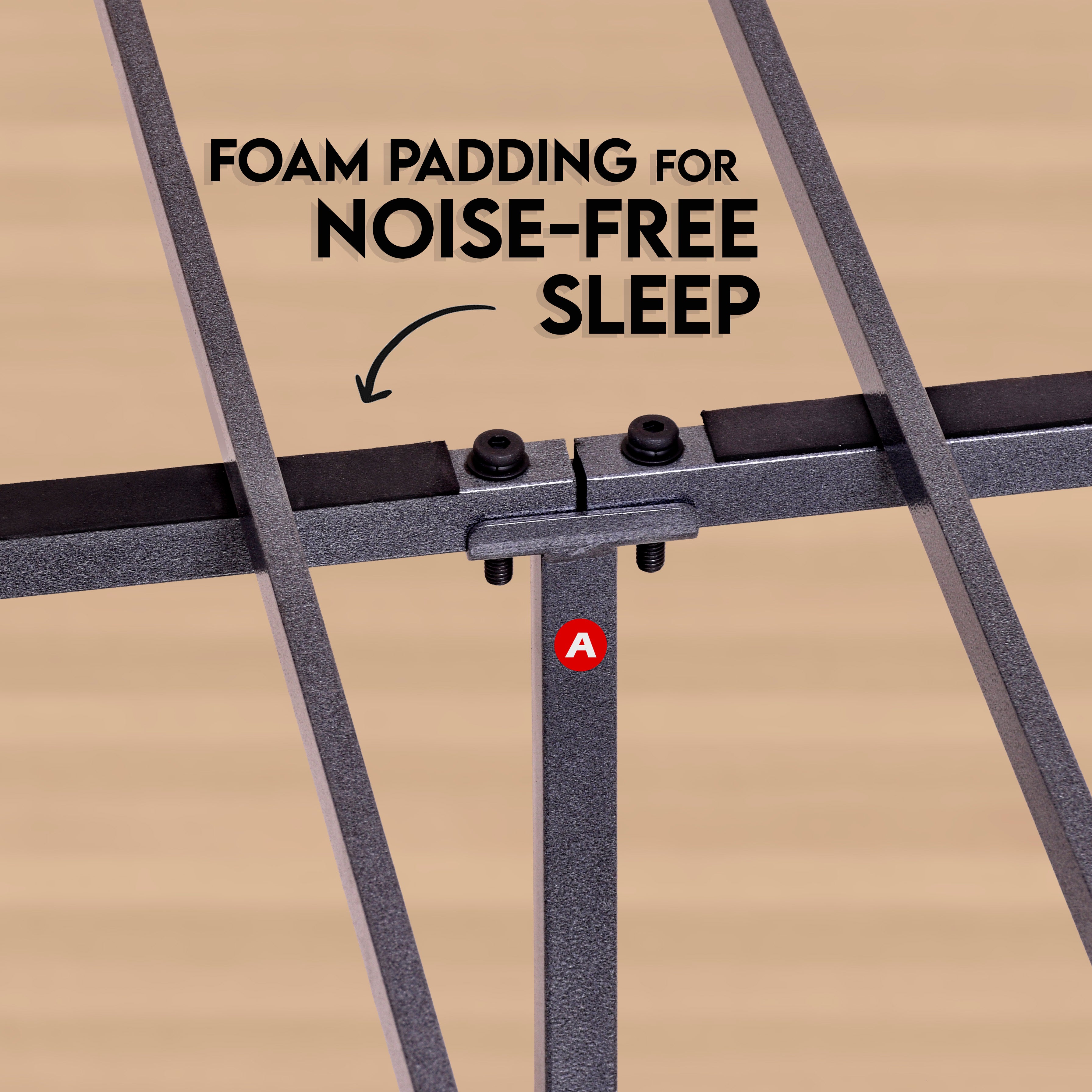 steel bed frames queen- Charcoal Grey - Ambee21