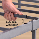 platform bed frame - Charcoal Grey - Ambee21