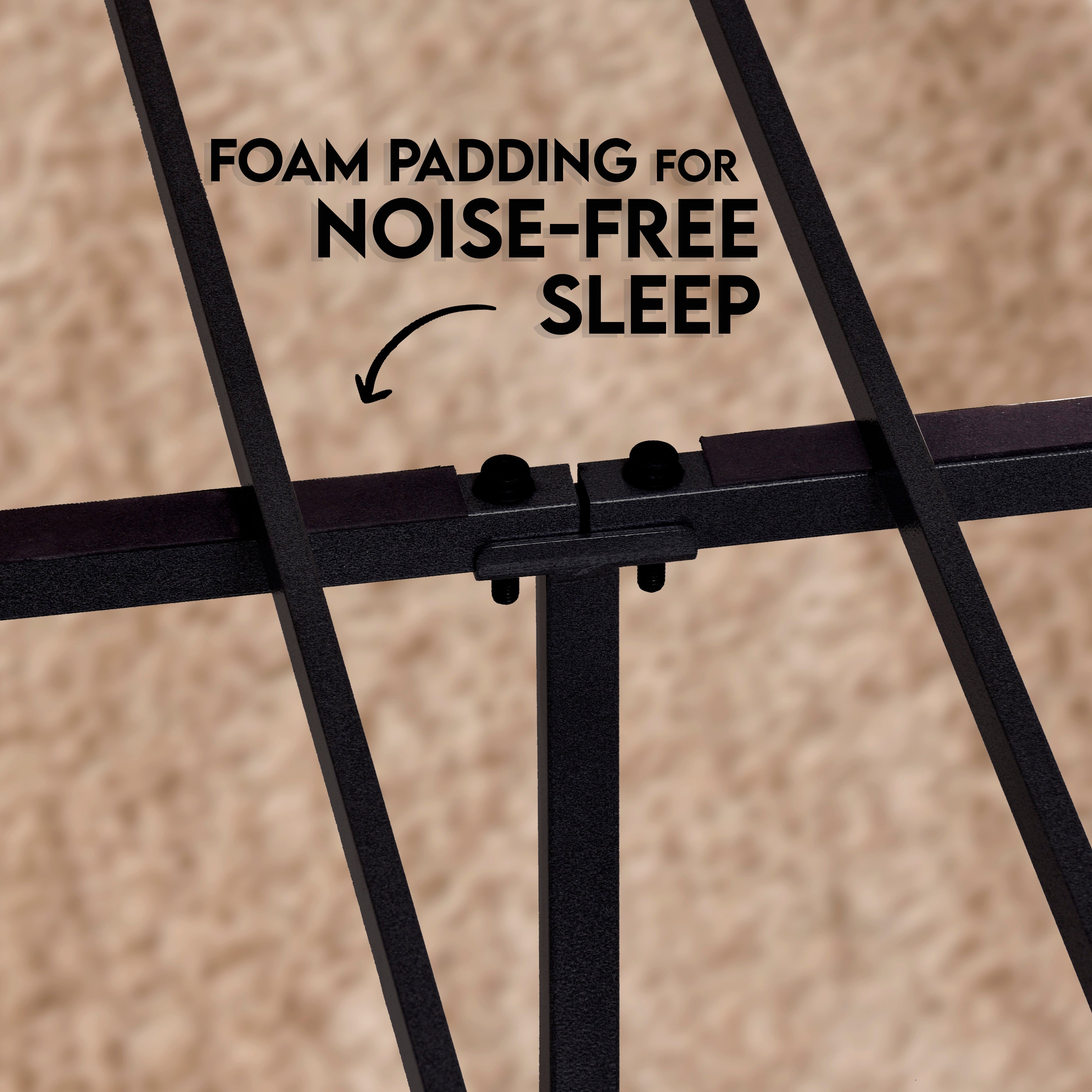 Vintage Bed Frame - Black - Ambee21