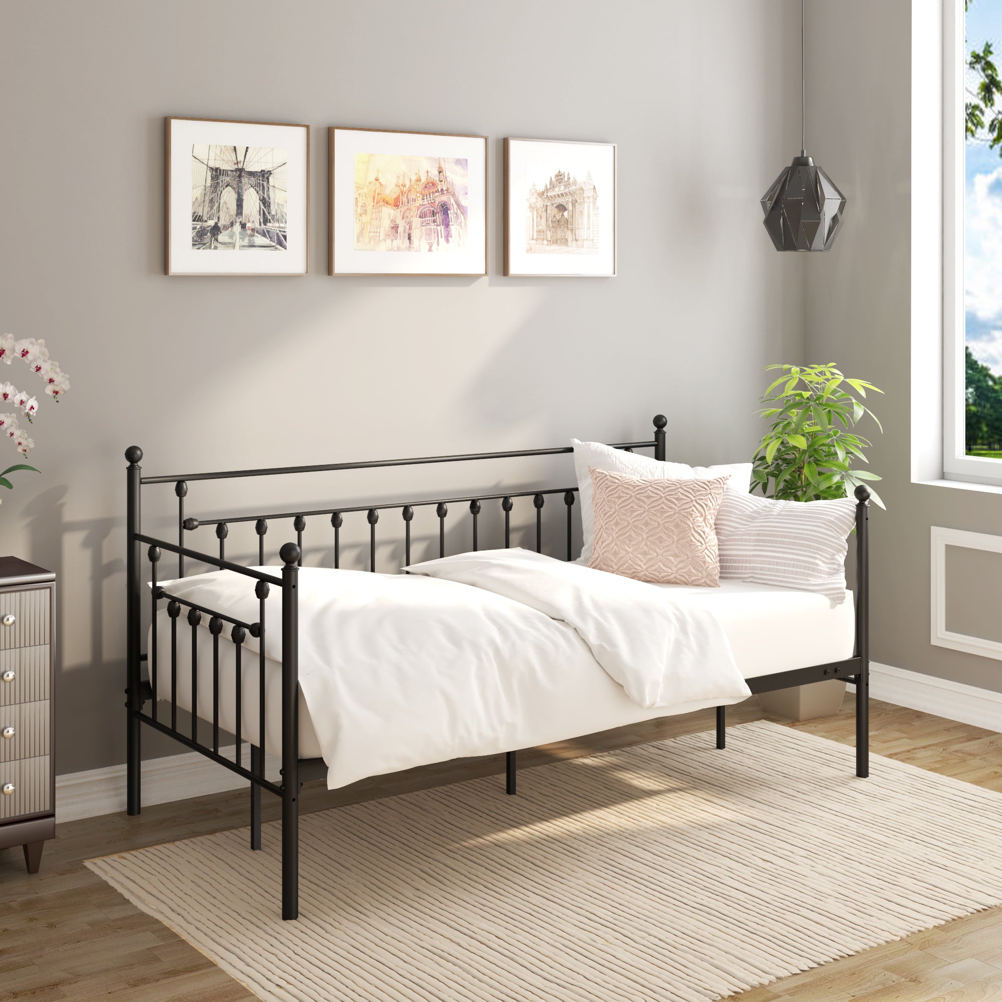 Day Bed- Black - Ambee21