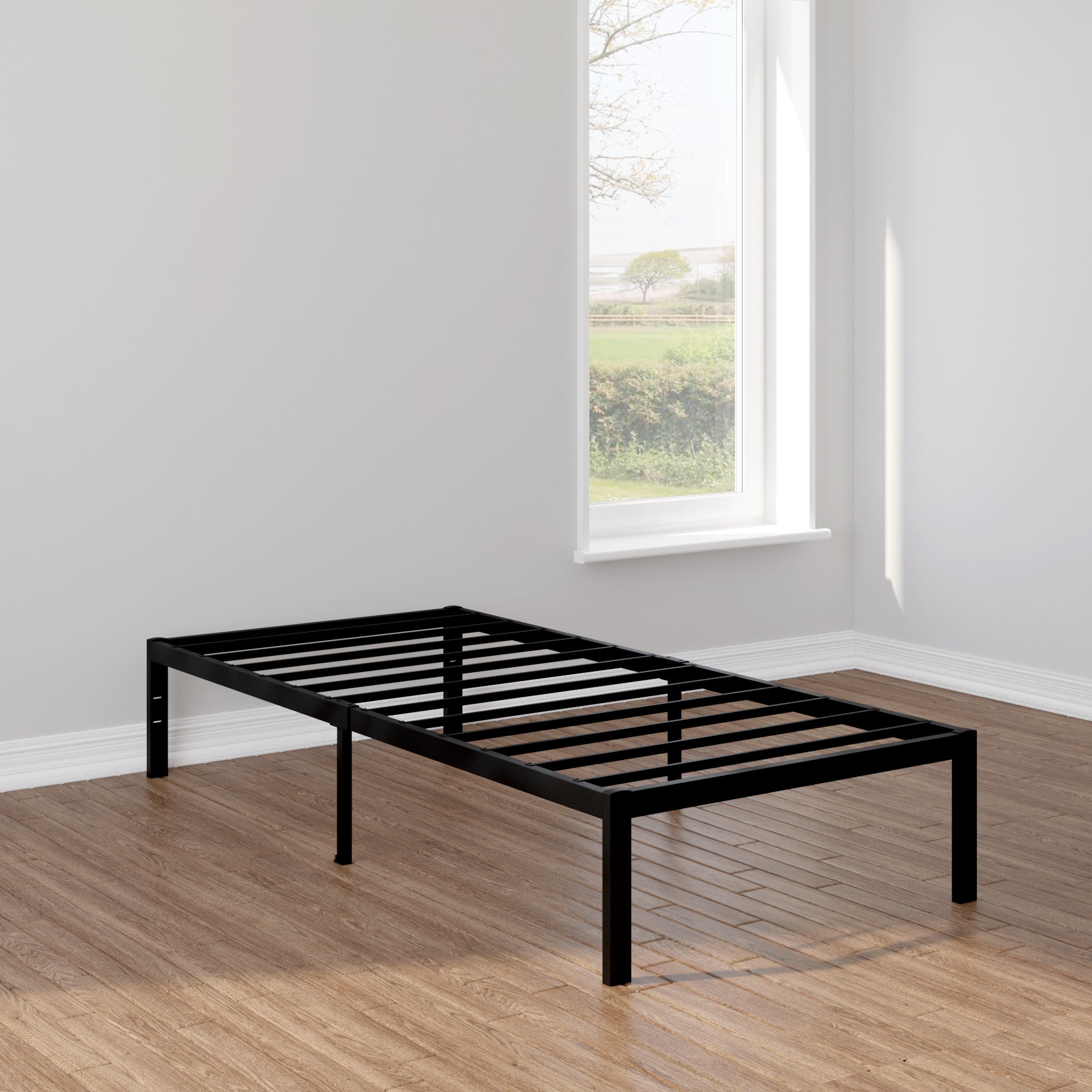 Minimalist Bed Frame - Black - Castle Beds