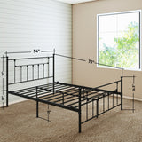 Victorian Bed Frame - Black - Ambee21