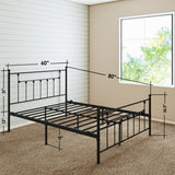 Victorian Bed Frame - Black - Ambee21